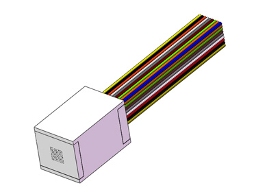 двухмерная волоконно - оптическая матрица